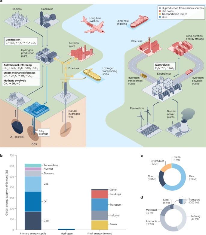 Realistic roles for hydrogen in the future energy transition